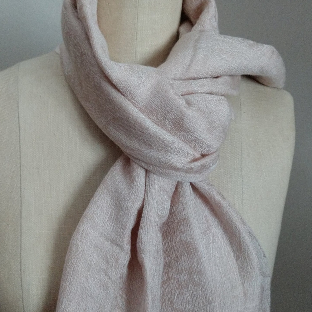 #4 SILK Blend DESIGNER PALE Dusty PinK Pashima Subtle & Sophisticated NWOT